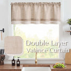 jinchan Farmhouse Linen Valance - Image 2