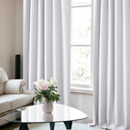 Deconovo Blackout Curtains, Thermal Insulated, W52 x L54 2 Panels, Back Tab - Image 5