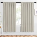 NICETOWN 2 Panels Blackout Curtains, Rod Pocket Window Curtains Room Darkning by NICETOWN