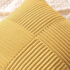 MIULEE Golden Mustard Decorative Throw Pillow Covers 16x16 Inch - Image 2