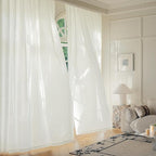 FMFUNCTEX Sheer Non-See-Through Netural Beige Curtains - Image 3