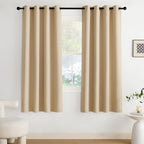 NICETOWN Blackout Curtains Grommet 2 Panels 72 Inches Long, Biscotti Beige by NICETOWN