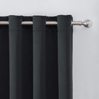 LEMOMO Blackout Curtains 66 x 84 inch/Black Curtains Set of 2 Panels/Thermal - Image 7