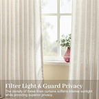 Pinch Pleated Linen Curtains 96 Inches Long - Image 2