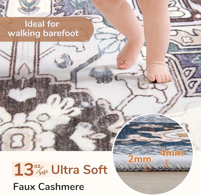 OPPODREAM Soft 8x10 Area Rugs for Living Room, Washable 8x10 Rugs for Bedroom - Image 2