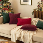 MIULEE Pack of 2 Red Couch Throw Pillow Covers 20x20 Inch Soft Polyester - Image 7