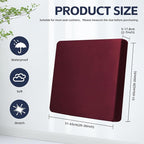 8Pcs Outdoor Cushion Covers, Patio Cushion Covers, Stretch Elastic Slipcovers - Image 2