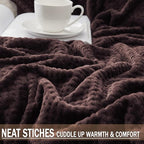 Exclusivo Mezcla Fleece Bed Blanket Twin Size, Super Soft and Warm Blankets - Image 6