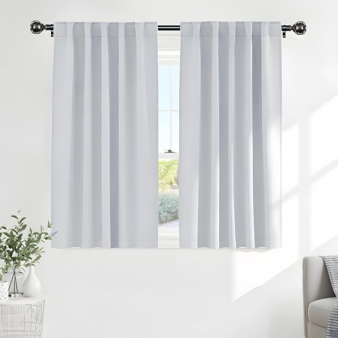 PONY DANCE Short Drapes for Kinchen, Drapes for Bathroom Window, Privacy by PONYDANCE