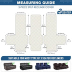 TAOCOCO 100% Waterproof Recliner Couch Cover, Non Slip Split Couch Covers - Image 5
