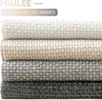 MIULEE Pack of 4 Couch Throw Pillow Covers 18x18 Inch Gray Soft Decorative - Image 6