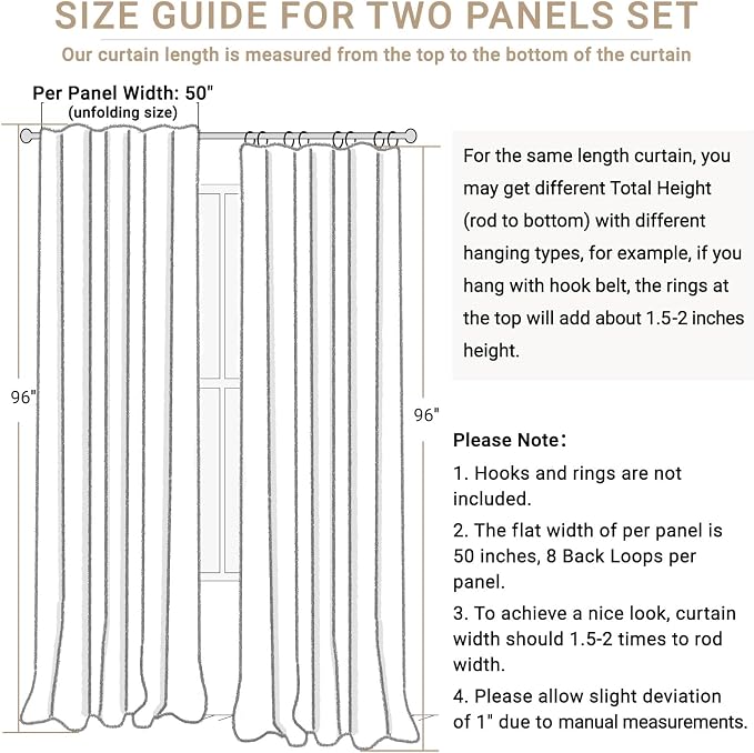 100% Blackout Shield Soft Pink Linen Blackout Curtains - Image 7