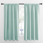 NICETOWN Kitchen Curtains, Short Blackout Curtains & Drapes, Aqua Blue by NICETOWN