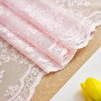 YJ YANJUN Vintage Lace Curtains 96 Inches Long 2 Panels Set Elegant Chic Floral - Image 6