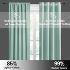 RYB HOME Blackout Cafe Curtains 30 inch Length, Short Light UV Heat Blocking - Image 6