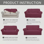 Easy-Going Stretch Oversized Sofa Slipcover 1-Piece Sofa Cover Furniture - Image 8