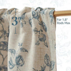 jinchan Amlie Floral Linen Valance Curtain Farmhouse Kitchen Valance - Image 8