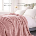 Exclusivo Mezcla Plush Fuzzy Fleece Bed Blanket Twin Size, Super Soft, Fluffy - Image 4