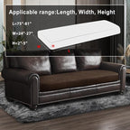 Leather Look Couch Cushion Covers Sofa Seat Slipcovers Sets Couches Furniture - Image 3