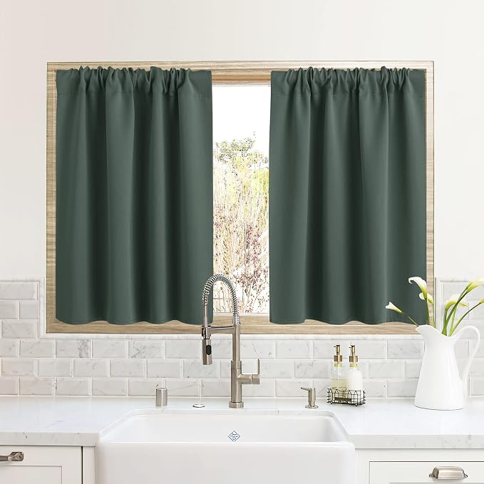 RYB HOME RV Curtains for Camper Windows, Mini Small Thermal Insulated Sunlight by RYBHOME