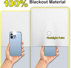 FADOTY Cuttable Blackout Shades Fabric Sheet, Portable 100% Black Out Window - Image 2