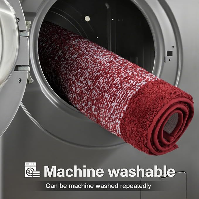 48x24 Long Bathroom Rugs Washable Non Slip, Soft Absorbent Quick Dry Mats - Image 9