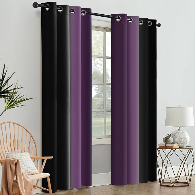 SimpleHome Ombre Room Darkening Curtains 84 inches Length - Image 7