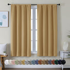 Simplebrand Ava Gold Blackout Curtains by Simplebrand