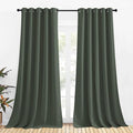 NICETOWN Room Darkening Draperies Window Curtain Panels, Dark Mallard, 2 Panels by NICETOWN