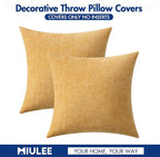 MIULEE Spring Home Decor Pack of 2 Couch Throw Pillow Covers 16x16 Inch Soft - Image 6