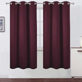 LEMOMO Burgundy Red Blackout Curtains/42 x 72 Inch/Set of 2 Panels Room by Lemomo