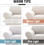 H.VERSAILTEX 3 Piece Stretch Sofa Covers - Image 3