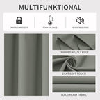 Joydeco Blackout Curtains 90 Inch Length 2 Panels Set, Thermal Insulated Long - Image 3