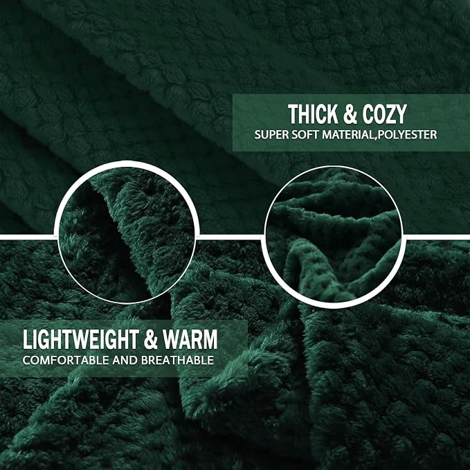 Exclusivo Mezcla Fleece Bed Blanket Twin Size, Super Soft and Warm Blankets - Image 7