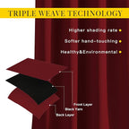 NICETOWN Blackout Curtain Panels Grommet - Image 4
