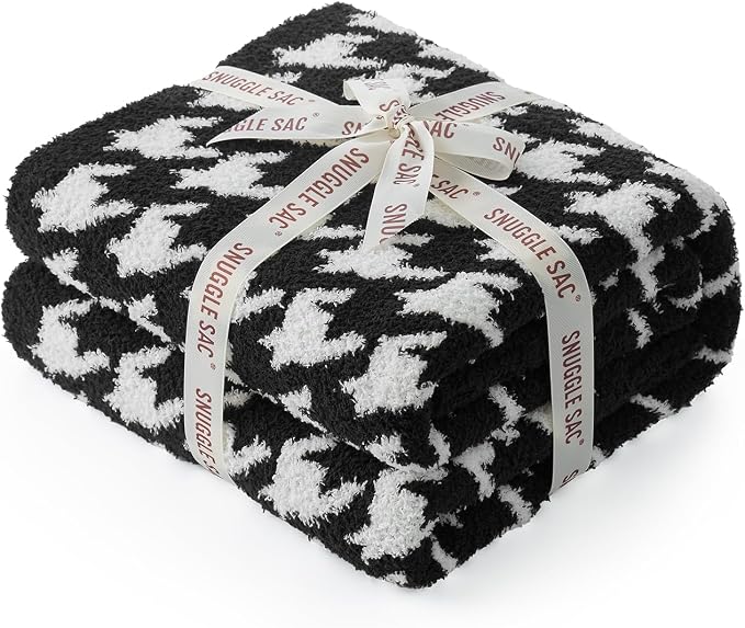 Snuggle Sac Houndstooth Throw Blanket - Image 8