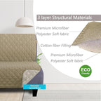 U-NICE HOME Recliner Chair Covers Reversible Quilted Water Repellent Pet - Image 5