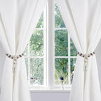 SUQ I OME 1 Pair of Luxury Crystal Beaded Magnetic Curtain Tieback and Holdback - Image 4