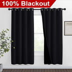 NICETOWN High-End Thermal Curtains, Full Blackout Curtains 72 Inches Long - Image 2