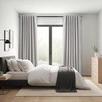 Topfinel Grey Beige Extra Long 132 Inch 100% Blackout Curtains - Image 7