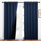 NICETOWN 100% Blackout Curtain Set, Thermal Insulated & Energy Efficiency by NICETOWN