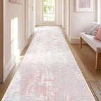Washable Area Rugs 2'x10' Non-Slip Modern Abstract Soft by RELEANY
