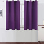 LEMOMO Purple Thermal Blackout Curtains/38 x 54 Inch/Set of 2 Panels Room by Lemomo