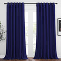 NICETOWN Navy Blue Room Darkening Curtains 108 inch Length by NICETOWN