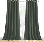 NICETOWN Room Darkening Draperies Window Curtain Panels, Dark Mallard, 2 Panels - Image 2