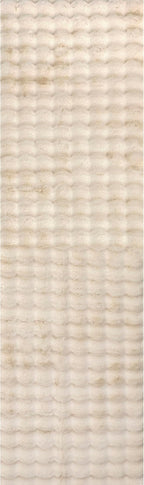 nuLOOM Jeni Beige, Solid Faux Rabbit, Fluffy and Cozy, High Traffic, Stain - Image 5