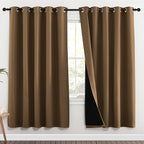 NICETOWN Full Shade Curtain Panels, 62 x 72 inch, Pair of Energy Smart & Noise by NICETOWN