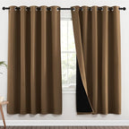 NICETOWN 100% Blackout Window Curtain Panels, 2 Pieces, 70-inch Wide Per Panel by NICETOWN
