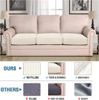 H.VERSAILTEX Super Stretch Individual Seat Sofa Covers Couch Slipcover Sets - Image 2