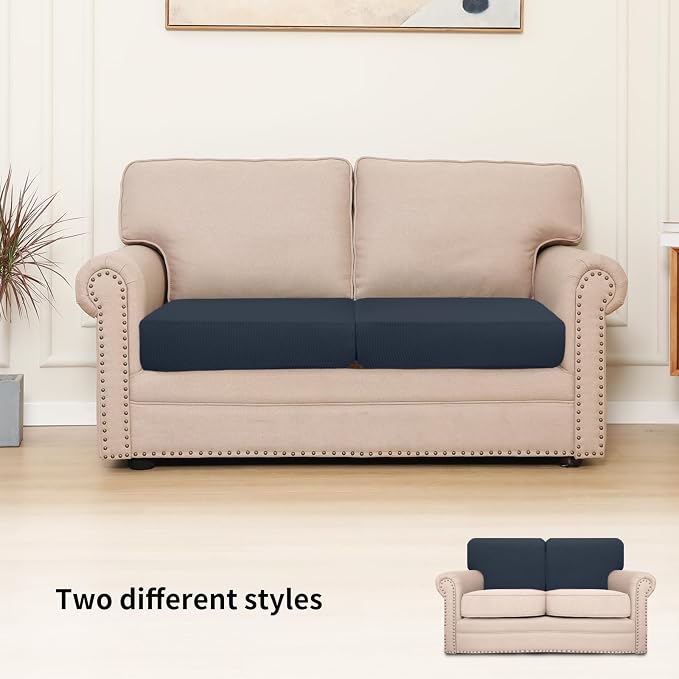 Easy-Going Stretch Individual Loveseat Couch Cushion Cover Sofa Cushion - Image 2